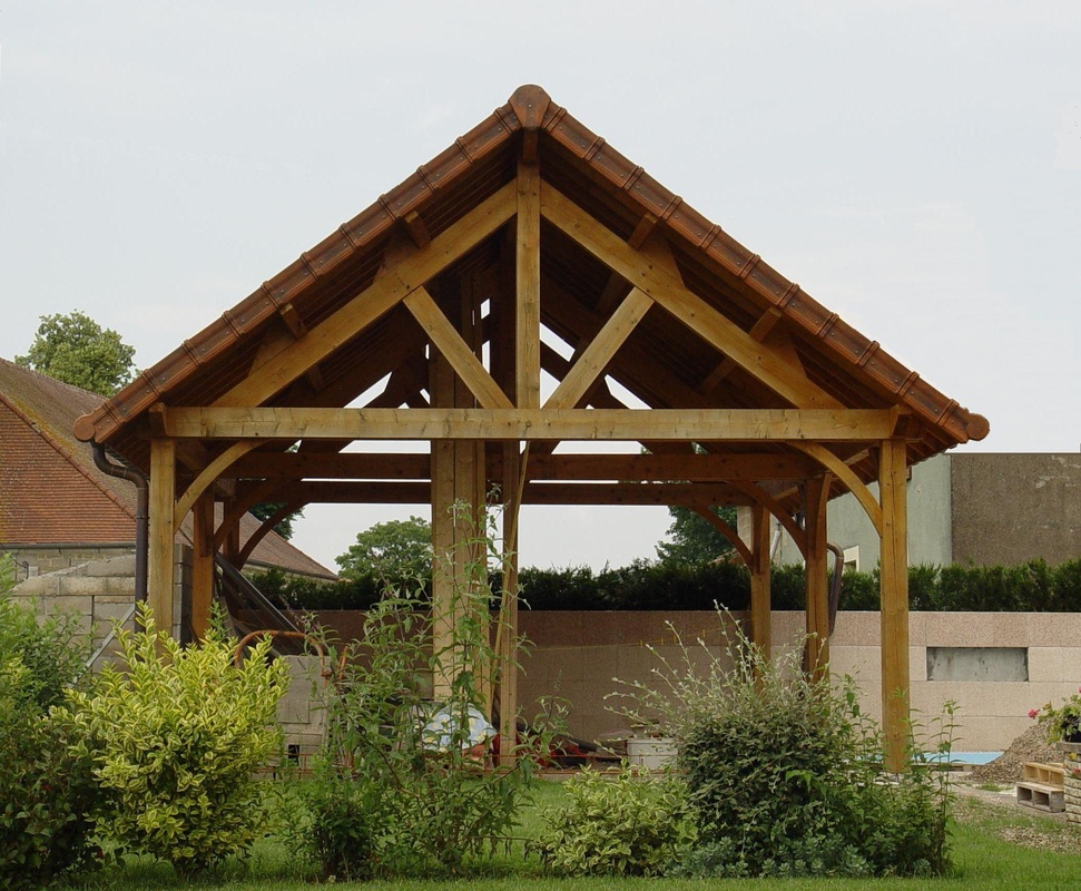 afb. 06.1 - 1 Het dak van deze carport is heel klassiek opgebouwd