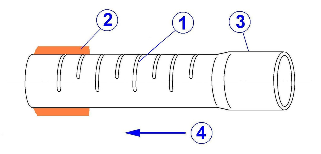 afb. 11 - 4 Tube d'épandage