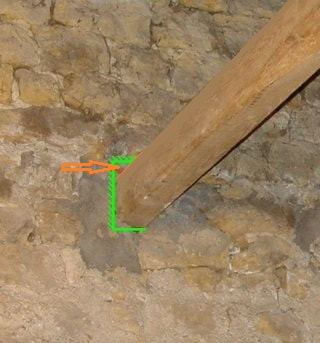 afb. 08.1.4 - 3 balkenkoppen rondom vrijleggen, boven ruimte scheppen