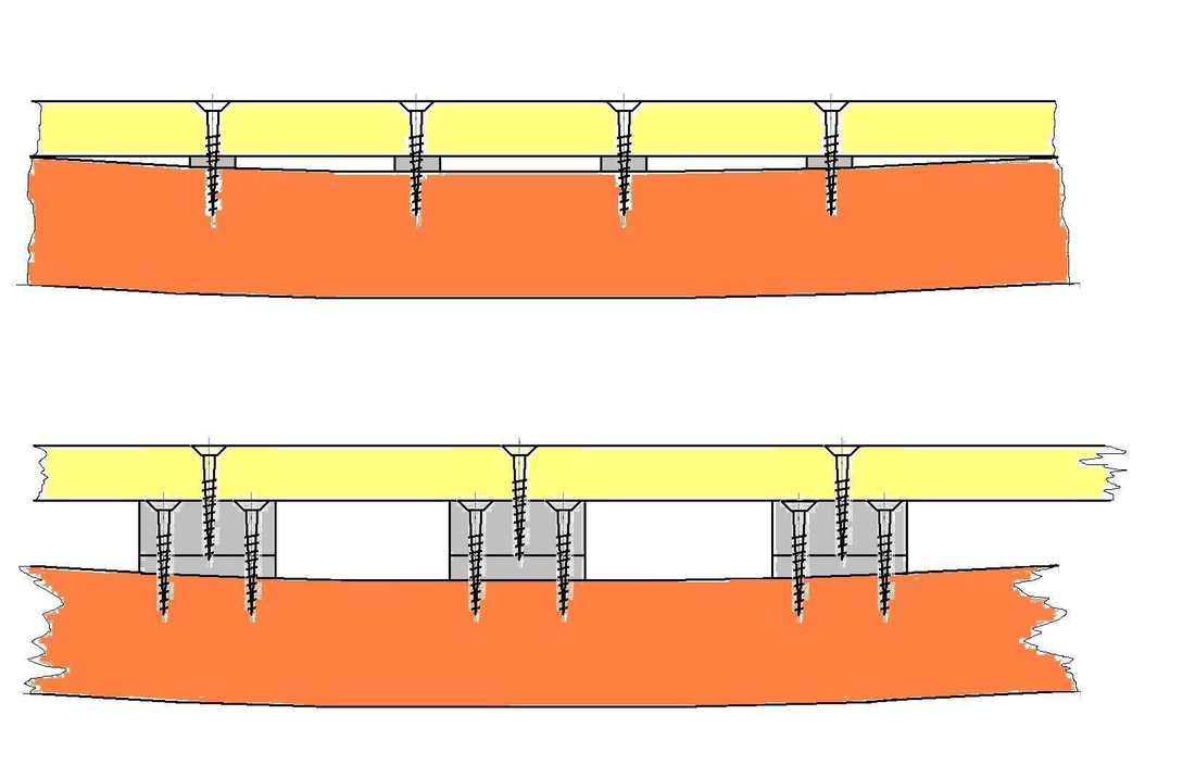 afb. 08.1.6 - 6 Uitgekloste balk (boven) en 'vakwerkligger'