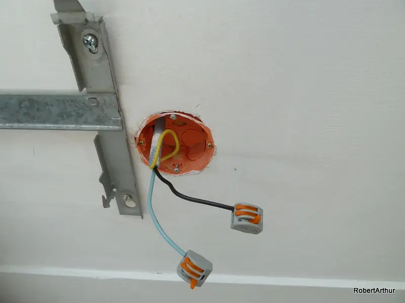 Inbouwdoos met Wago-klemmen voor radiatoraansluiting