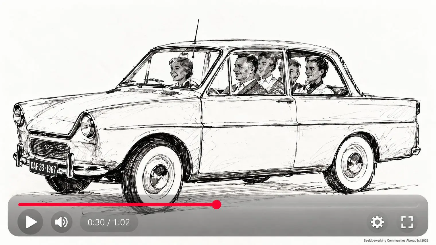 Fragment uit Spiegel van Nederland nr. 7 (1958) over de DAF 600, Eye Filmmuseum