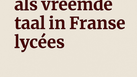 Nederlands als vreemde taal in het Franse baccalaureaat: status en studiepunten