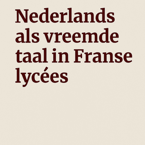 Nederlands als vreemde taal in het Franse baccalaureaat: status en studiepunten