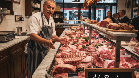À la Boucherie: spreek de taal van de Franse slager